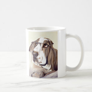 Taza De Café ¿Basset Hound con "mis ojos parecen grandes en