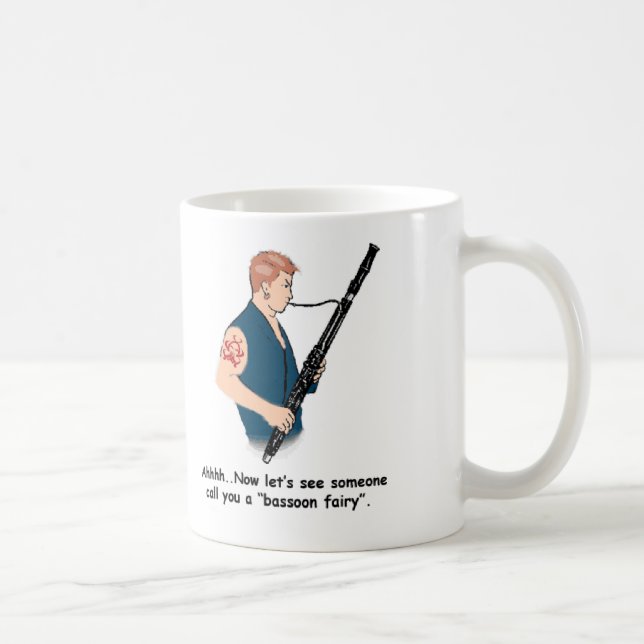 Taza De Café Bassoon Wuss (Derecha)
