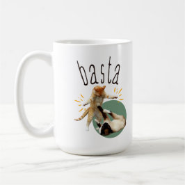Taza De Café Basta (con gatos)