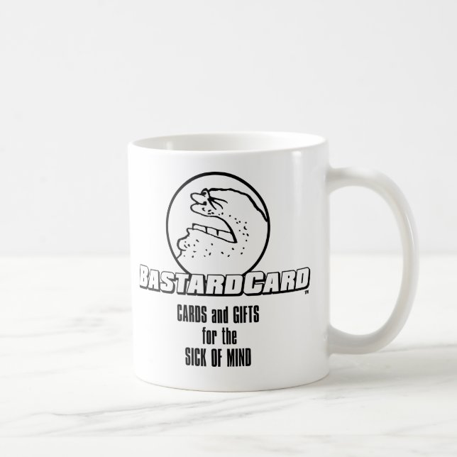 Taza De Café BastardCard para el enfermo de la mente (Derecha)