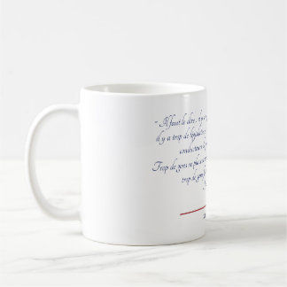 Taza De Café Bastiat Au dessus de l'humanité