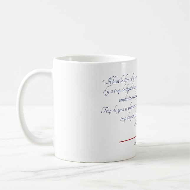 Taza De Café Bastiat Au dessus de l'humanité (Izquierda)