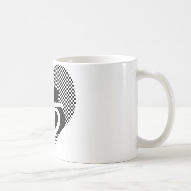 Taza De Café Bastones CAT - Amo blanco negro (Derecha)