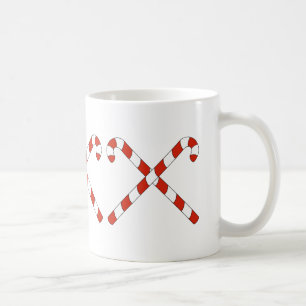 Taza De Café Bastones de Caramelo Cruzados