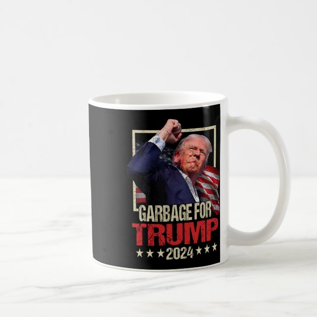 Taza De Café Basura electoral para Trump en 2024 (Derecha)