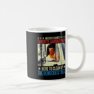 Taza De Café Basura favorita en América: Trump monta en Garba