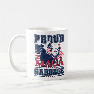 Taza De Café Basura orgullosa partidaria de MAGA, vota por Trum