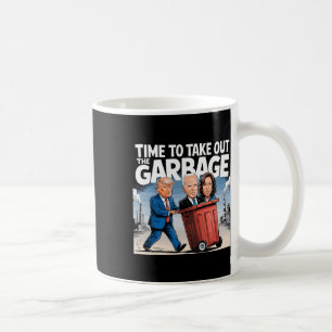 Taza De Café Basura Para El Momento Divertido De Trump 2024 De