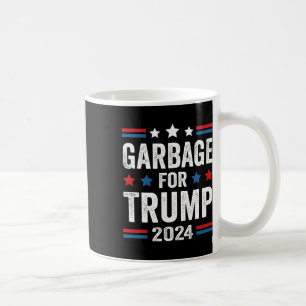 Taza De Café Basura para los partidarios de Trump 2024