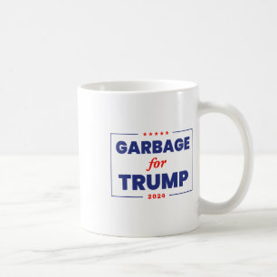 Taza De Café Basura para Trump 2024 Funny Supporter Trump 1