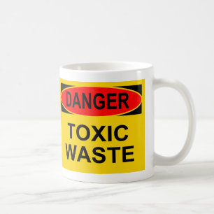Taza De Café Basura tóxica del peligro