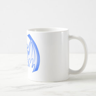 Taza De Café Bat Blue Inv El MUSEO Regalos Zazzle