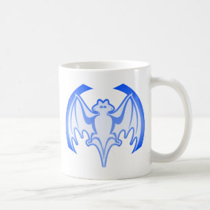 Taza De Café Bat Blue Inv El MUSEO Regalos Zazzle