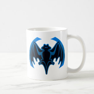 Taza De Café Bat Blue the MUSEUM Zazzle Gifts