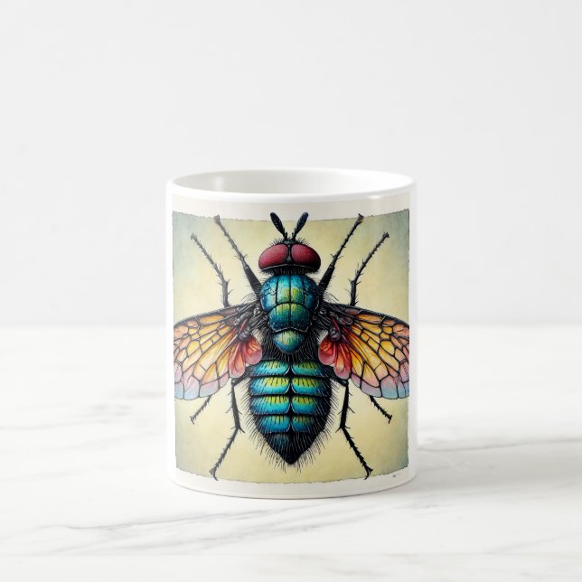 Taza De Café Bat Fly 140724IREF114 - Watercolor (Centro)