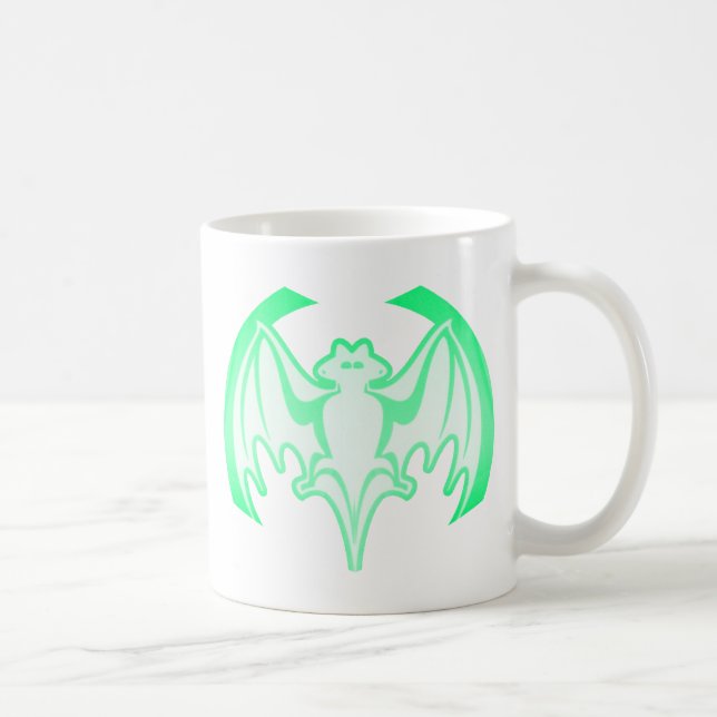 Taza De Café Bat Green Inv El MUSEO Regalos Zazzle (Derecha)