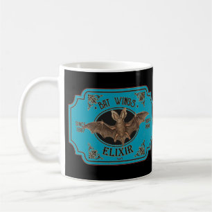 Taza De Café BAT WINGS ELIXIR divertida Halloween