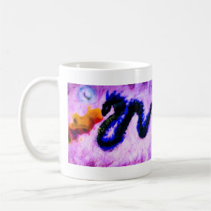 Taza De Café Bata de café Doble Sumi Dragon
