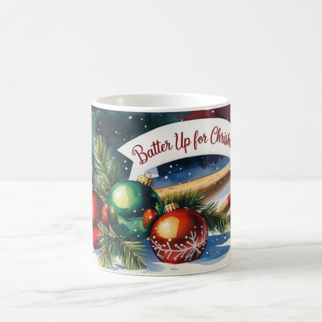 Taza De Café Batalla de béisbol para los Navidades (Centro)
