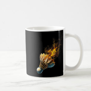 Taza De Café Batalla de fuego del transbordador Badminton Flame