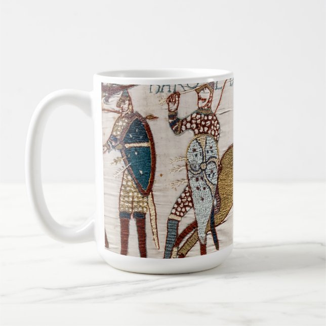 Taza De Café Batalla de Hastings - Tapiz Bayeux Rey Harold (Izquierda)