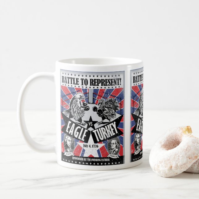 Taza De Café Batalla de los pájaros (Con donut)