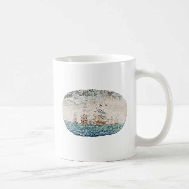 Taza De Café Batalla de Trafalgar 1805 1998 (Derecha)