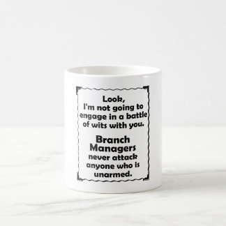 Taza De Café Batalla del director de sucursal de los ingenios