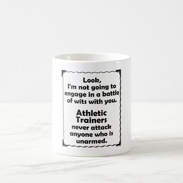 Taza De Café Batalla del instructor atlético de los ingenios (Centro)