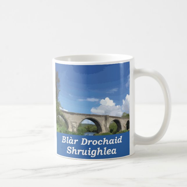 Taza De Café Batalla del puente Stirling con gaélico escocés (Derecha)