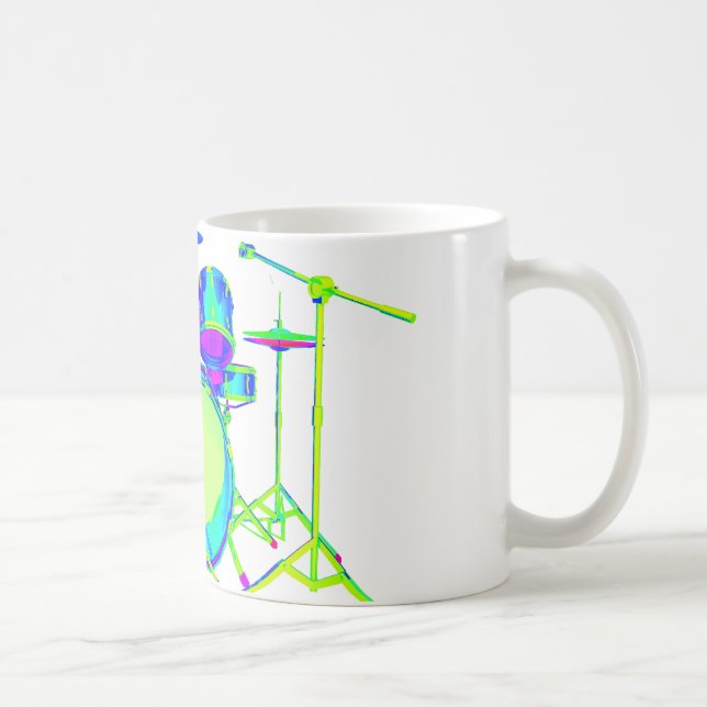 Taza De Café Batería colorida (Derecha)