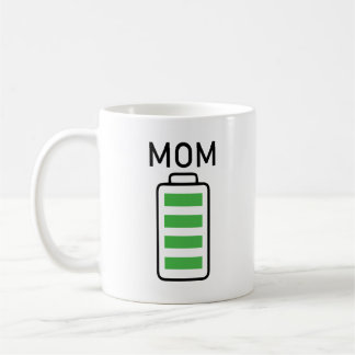 Taza De Café Batería completa regalo de Mam Mug para cumpleaños