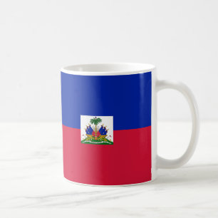 Taza De Café Batería de cerámica con bandera de armas de Haití