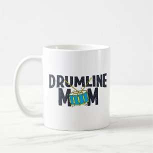 Taza De Café Batería de tambores de banda de marcha, mamá tambo
