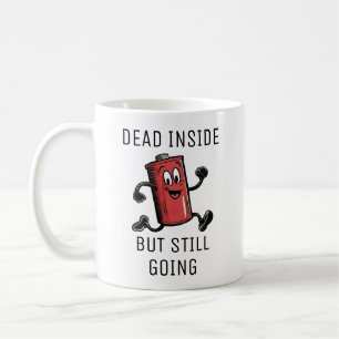 Taza De Café Batería Divertida Corriendo