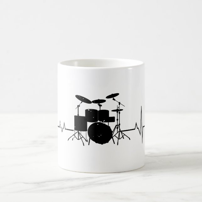 Taza De Café Batería Regalo de tambores de instrumentos musical (Centro)