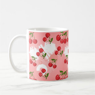 Taza De Café batido de fresa kawaii