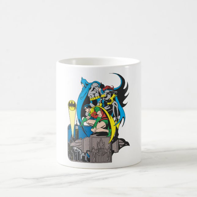 Taza De Café Batman/Batgirl/Robin (Centro)