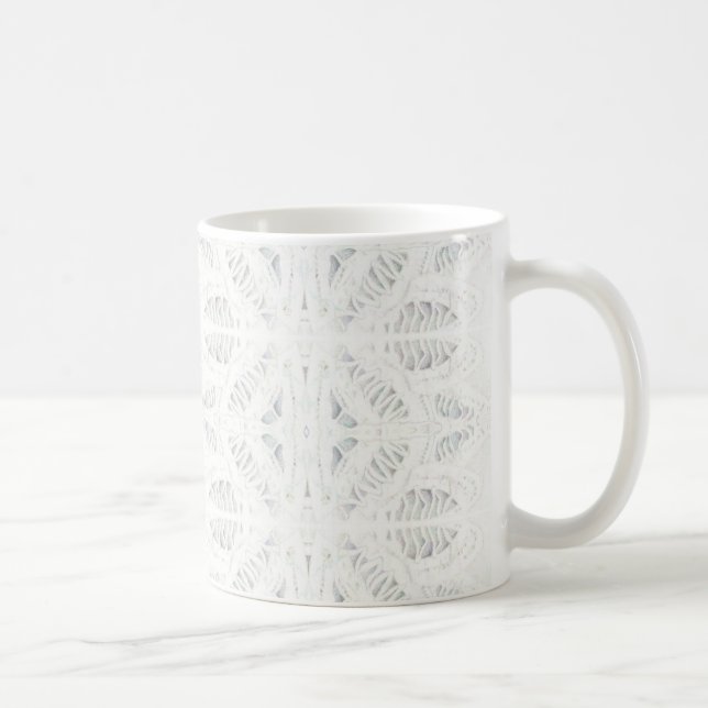 Taza De Café BATTENBURG LACE White Mug (Derecha)