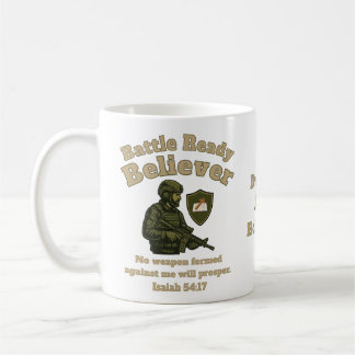 Taza De Café Battle Ready Believer