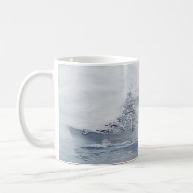 Taza De Café Battleship Bismarck mug (Izquierda)