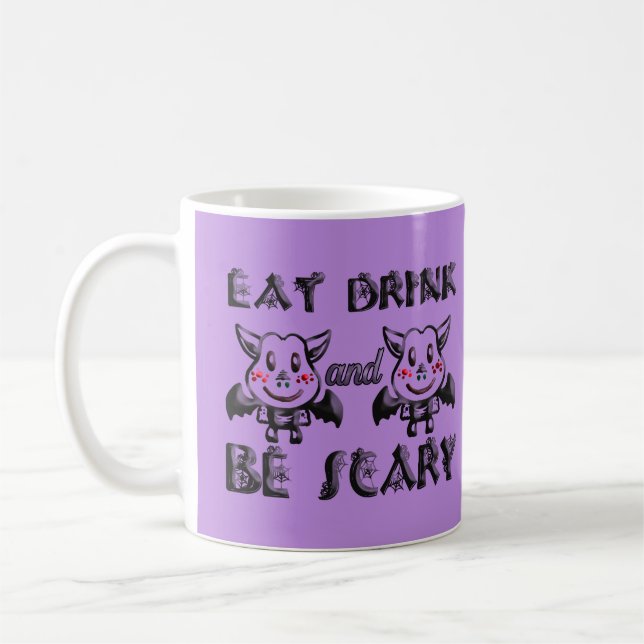 Taza De Café Batty Halloween (Izquierda)