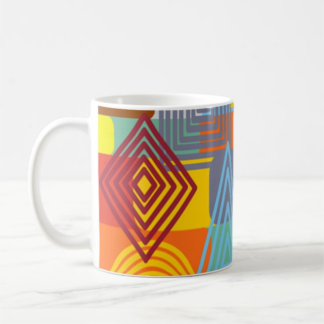 Taza De Café Bauhaus Design Three Coffee Mug (Izquierda)