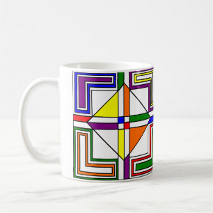 Taza De Café Bauhaus StainGlass