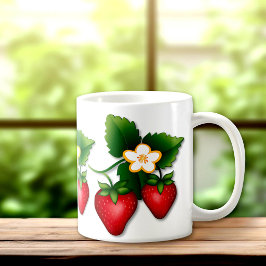 Taza De Café Baya Encantadora Me Encantan Las Fresas