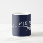 Taza De Café Bayes Teorem Science Matematical Equation Mug<br><div class="desc">Una linda ciencia y una taza de matemáticas serán un regalo perfecto para quien ama la teoría de la probabilidad y las estadísticas,  genial para los investigadores científicos,  los profesores de matemáticas y los geeks.</div>