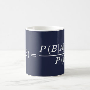 Taza De Café Bayes Teorem Science Matematical Equation Mug