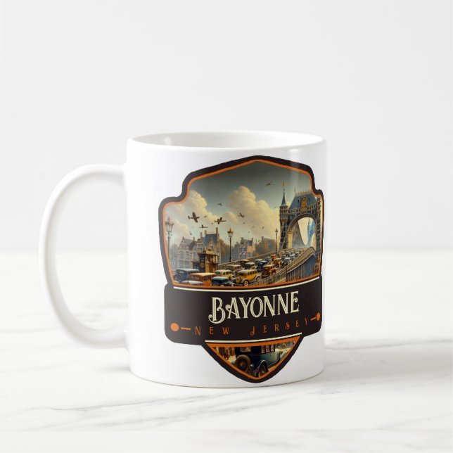 Taza De Café Bayona, Nueva Jersey | Vintage (Izquierda)