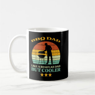 Taza De Café Bbq Dad Cooler Retro Barbecue Grill Padres Día Da
