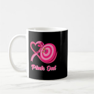 Taza De Café BC Leopard Pink Out Darts Abordan El Cáncer De Mam